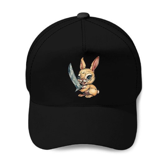 Blade Bunny Baseball Caps
