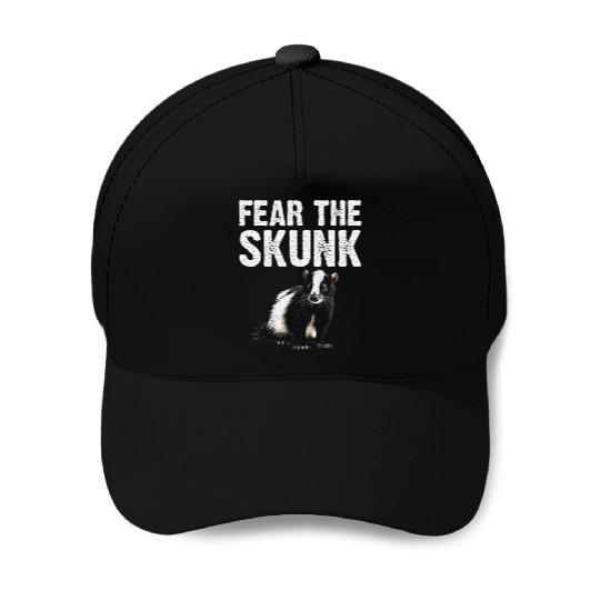 Best Skunk Design Zookeeper Skunk Lover Baseball Caps