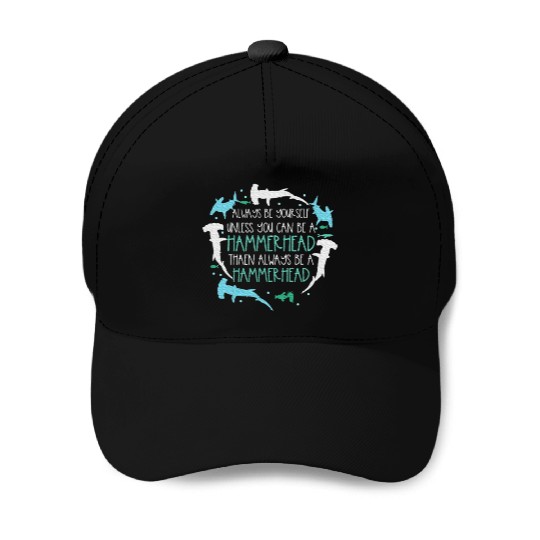 Hammerhead Underwater Ocean Hammerhead Shark Lover Baseball Caps