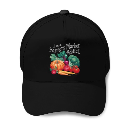 Farmers Market Farmer Agriculture Farming Food Baseball Caps