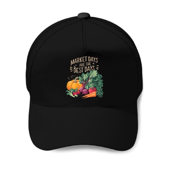Farmers Market Farmer Agriculture Farming Food Baseball Caps