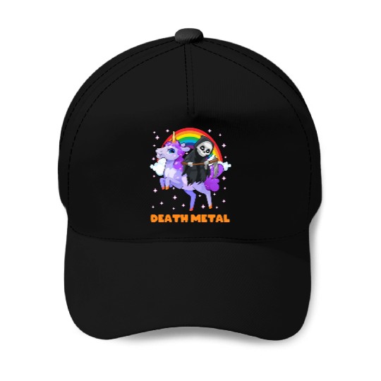 Goth Rock Satan Unicorn Festivals Death Metal Baseball Caps