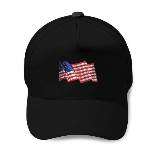 American flag Baseball Caps