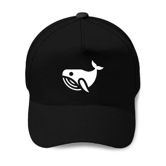 whale in the sea Baseball Caps