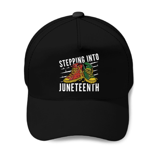 Stepping Into Juneteenth 2024 Afro American Baseball Caps