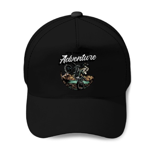 MOTOCROSS ITS TIME ADVENTURE Baseball Caps