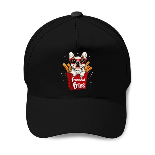 Frenchie Fries French Bulldog Dog Lover Baseball Caps