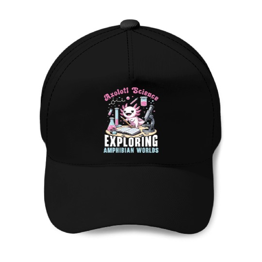 Axolotl Science Teacher Mexican Salamander Baseball Caps