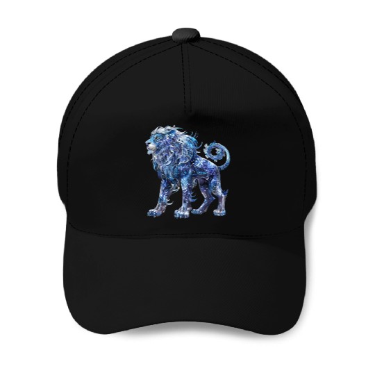 Celestial Lion Images, Mystical Lion, Night sky Baseball Caps