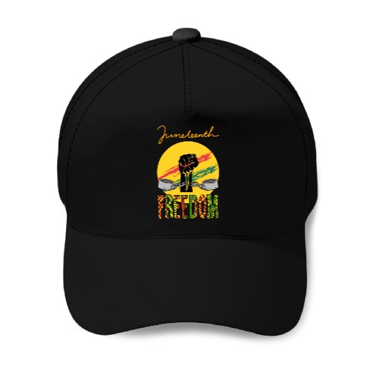 JUNETEENTH FREEDOM APPAREL Baseball Caps
