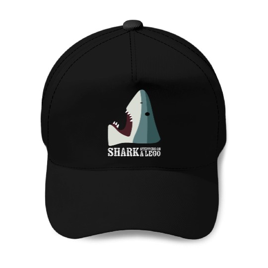 Shark Stepping On Toy Funny Internet Humor Meme Baseball Caps