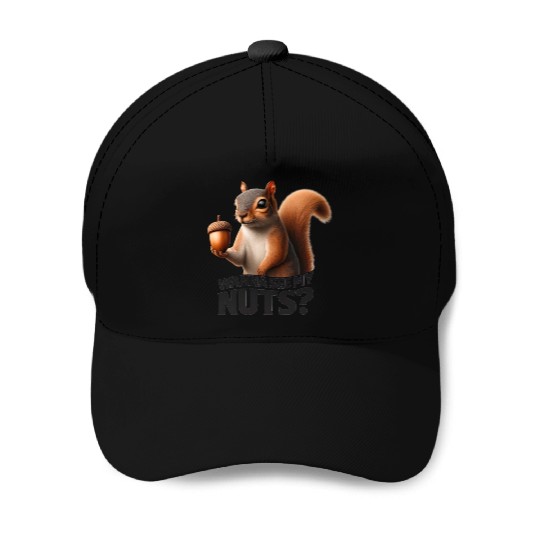 Funny Squirrel Humorous 'Wanna See My Nuts? Baseball Caps