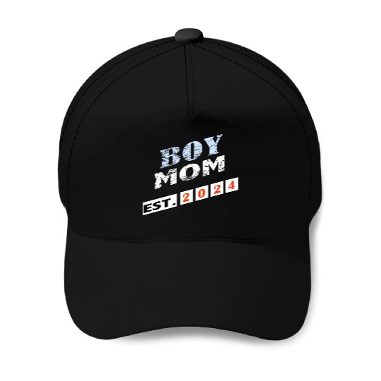 Boy Mom - est. 2024 Baseball Caps