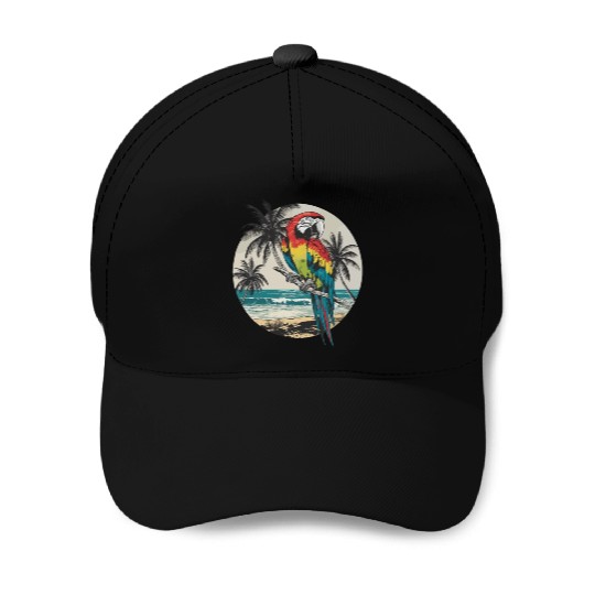 Macaw Parrot for a Bird Lover Animal Lover Baseball Caps