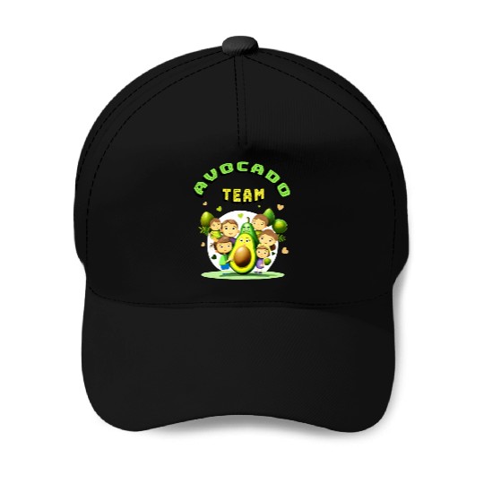Avocado team Baseball Caps
