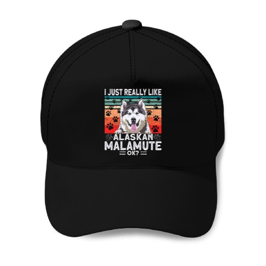 Dog Clothing Alaskan Malamute Premium Baseball Caps