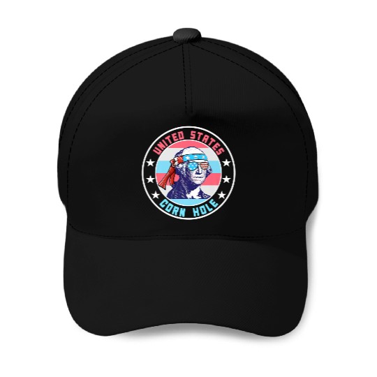 July Cornhole Apparel Clothing Premium Baseball Caps