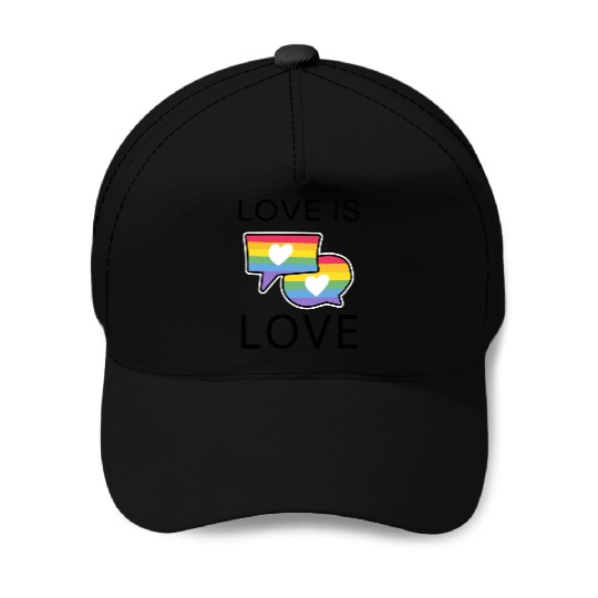 love is love pride month Baseball Caps