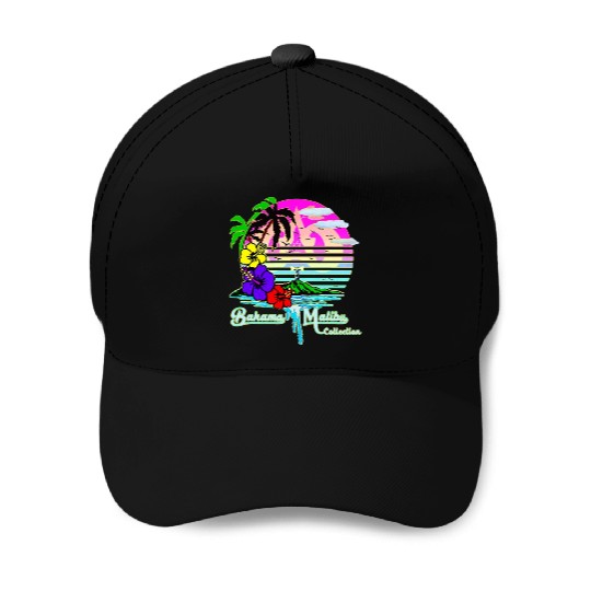 Summer Tropical Paradise Island Vibes Baseball Caps