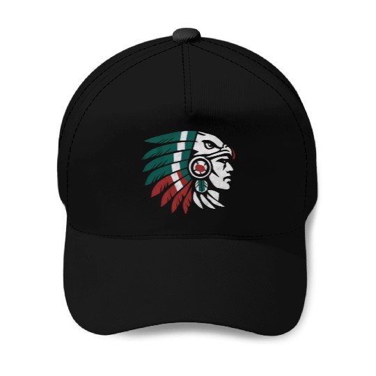 Aztec Warrior Indigenous Mexican Aztec Jaguar Baseball Caps