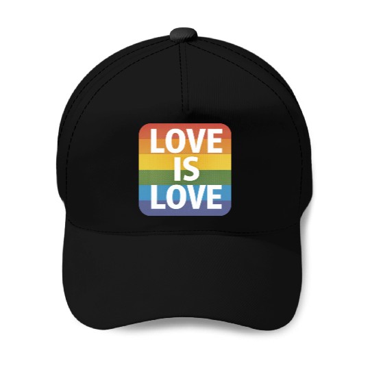 LGBTQ Love is Love Baseball Caps