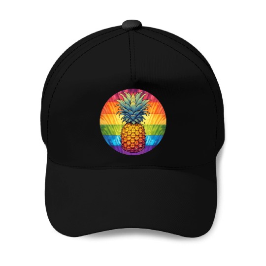 LGBTQ Pineapple Baseball Caps