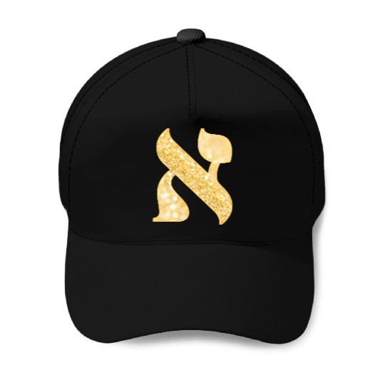 Alef Gold Baseball Caps