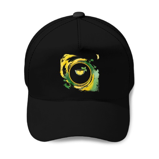 Lemonade in a Glass Baseball Caps