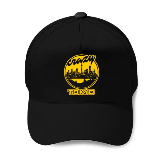 Crazy yellow Tokyo Baseball Caps