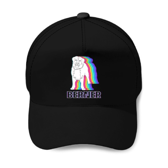 Funny Dog Lover Retro Berner Bernese Dog Baseball Caps