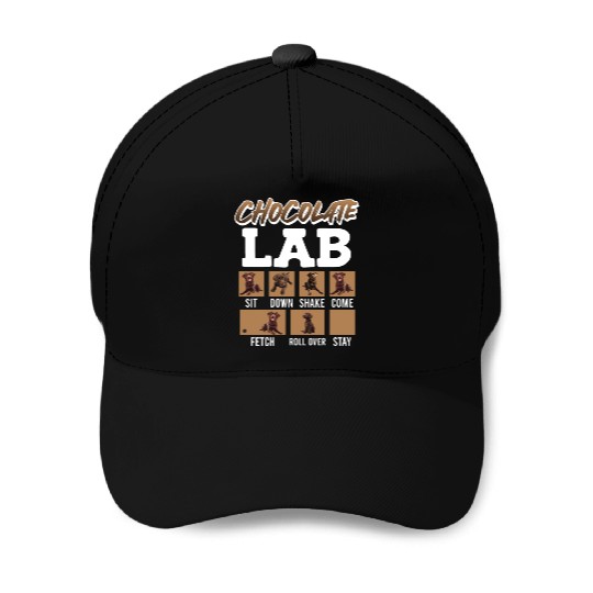 Labrador Retriever CHOCOLATE LAB Commandos Baseball Caps