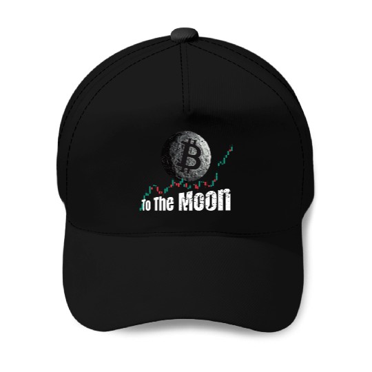 Bitcoin Chart To The Moon Baseball Caps