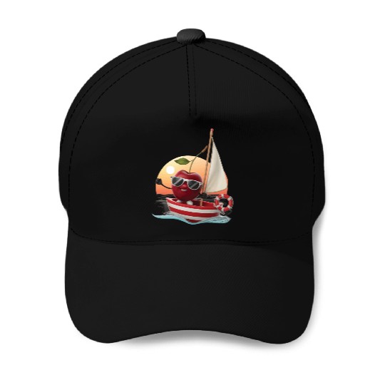 Fruit Boating Cherry Baseball Caps