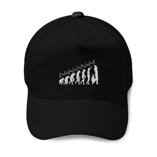 Golf Evolution design human evolution golf Baseball Caps