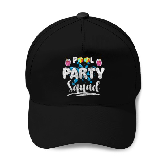 Pool Vacation Baseball Caps