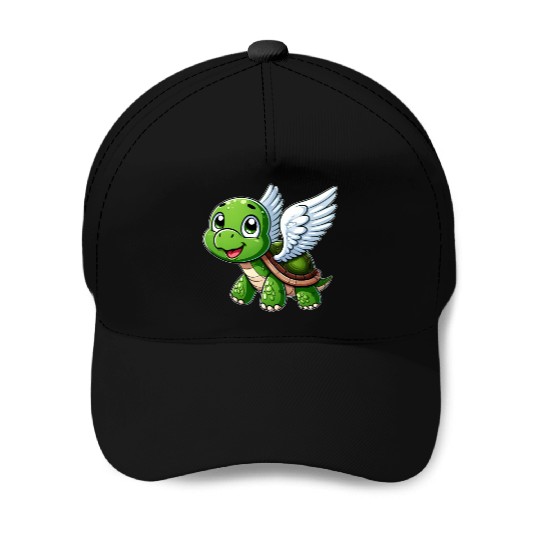 Turtle Angel Wings Halo Farm Farmer Baseball Caps
