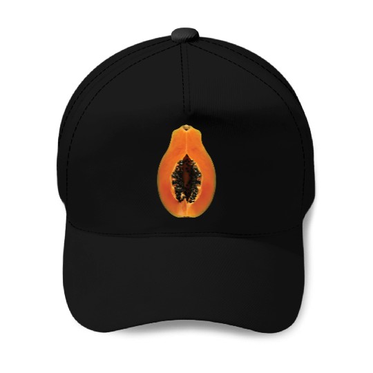 Papaya Realistic Baseball Caps