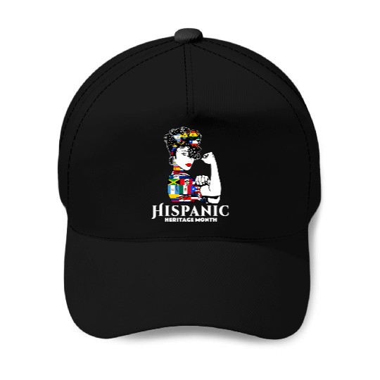 Hispanic Heritage Month Latino Countries Flag Baseball Caps