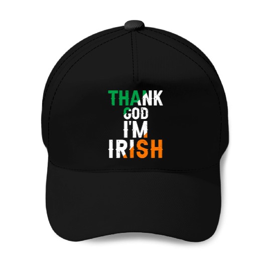 St Patricks Thank God Im Irish Premium Baseball Caps