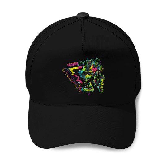 Cyberpunk Cosplay Synthwave Gaming Baseball Caps