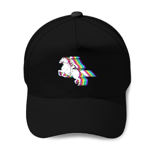 Colorful Horse Equestrian Jockey Horse Racing Baseball Caps