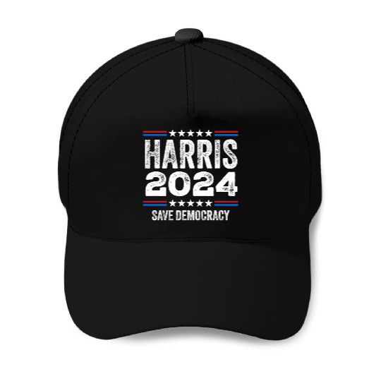 Kamala Harris 2024 Save Democracy US Election Baseball Caps