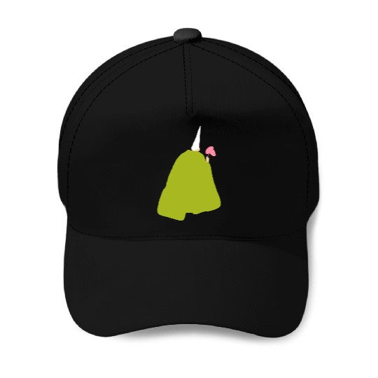 Crawly Gnome Tiny Green Wizard, Funny Green Gnome Baseball Caps