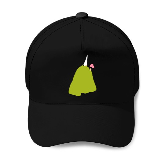 Crawly Gnome Tiny Green Wizard, Funny Green Gnome Baseball Caps
