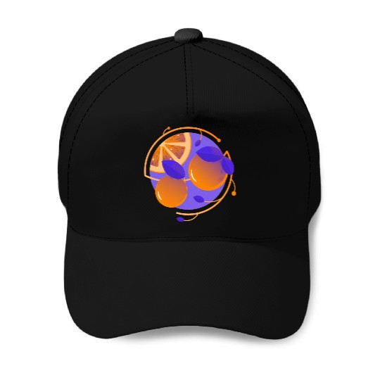 Orange Fruit Baseball Caps