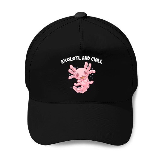 Chill Animal Meme Salamander Animal Pun Baseball Caps