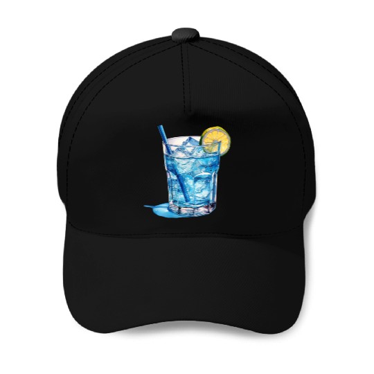 Blue Cocktail Baseball Caps