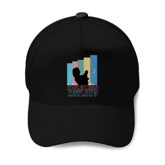 Childless cat lady Baseball Caps