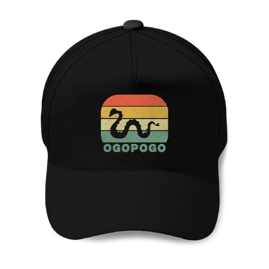 Ogopogo Retro Lake Monster Cryptid Baseball Caps
