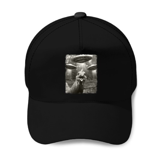 Chicken Farm Farmer UFO Alien Extraterrestrial Sel Baseball Caps